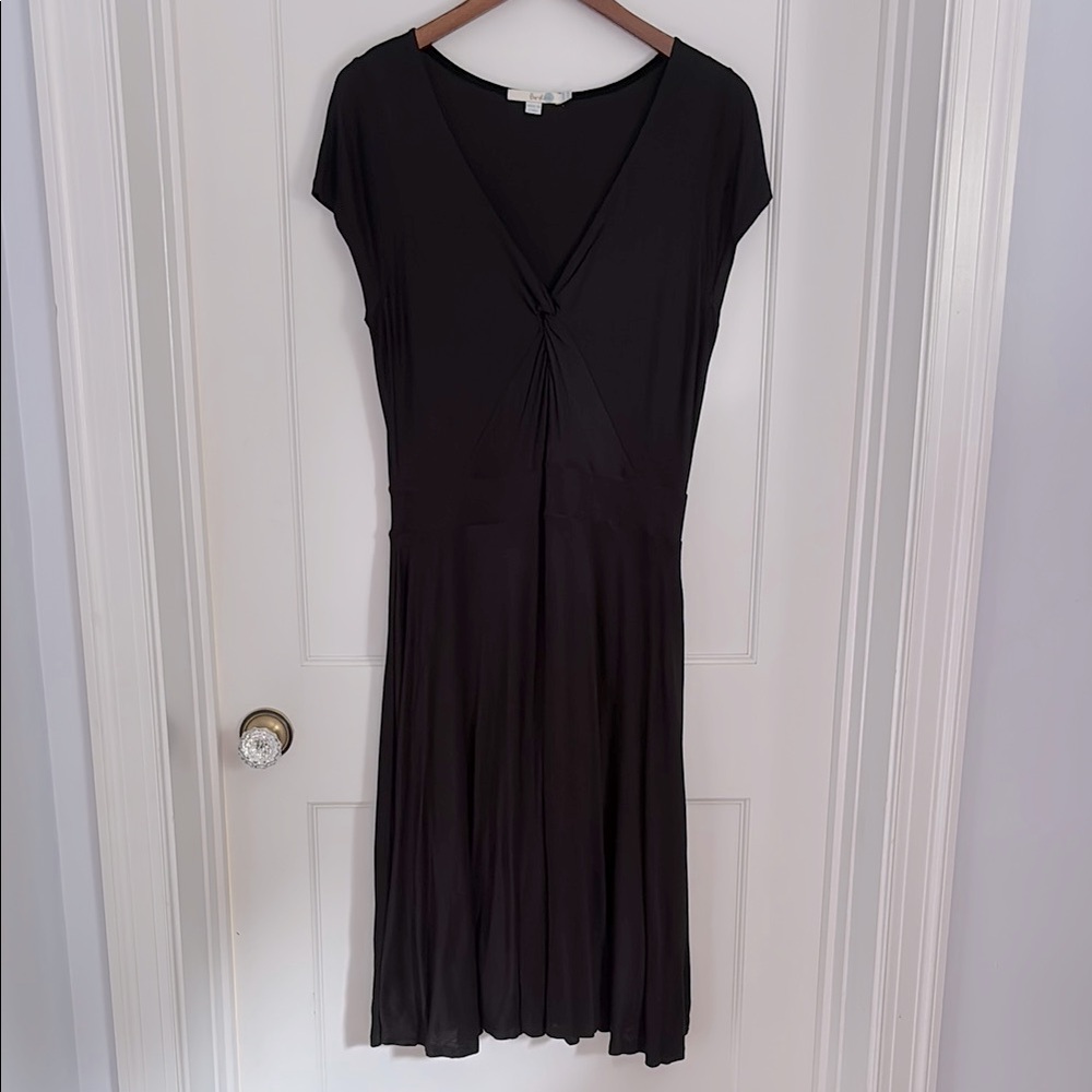 Boden Seville short sleeve twist front midi dress